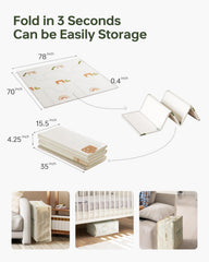 BG-BABYGO XPE foam surface is non-toxic and durable for crawling