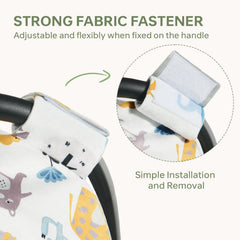 BG-BABYGO car seat cover peekaboo opening enables easy monitoring.