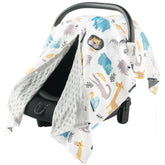 BG-BABYGO car seat cover windproof outside view shows protective coverage.