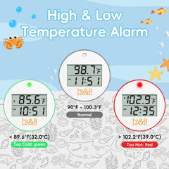 B&H shark thermometer room temp display aids nursery climate awareness during baths