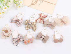 BIANHUAN hair ties with bows closeup highlight tiny 1.2-inch bow details for cute styles