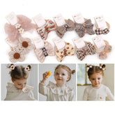 BIANHUAN 10-pairs hair ties with bows Set-E packaging showing colorful set for toddlers