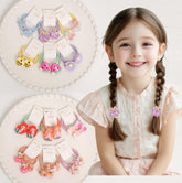 BIANHUAN 24pc pastel colors hair ties for quick kid-friendly pigtails