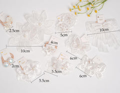 BIANHUAN baby hair ties set-a 4-inch bows close-up with soft grip