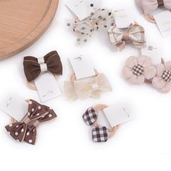 BIANHUAN Boutique baby hair bows bow-detail close-up shows 1.5-inch cute bows.