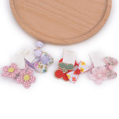 BIANHUAN hair ties with bows set-F close-up material highlights durable, stretchy band for daily wear.