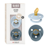 BIBS pacifiers colour collection blue petrol front view soothing option for newborns