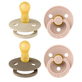 BIBS Color Soother pack shot shows four-count value for growing babies.