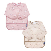 Bibado mess-proof baby bib 2-pack front view keeps outfits clean during meals