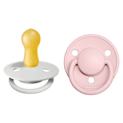 BIBS De Lux Blossom pacifier front view for soothing baby comfort