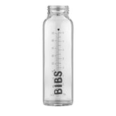 BIBS Glass Bottle 225ml cap-on view shows secure cap for on-the-go feeding