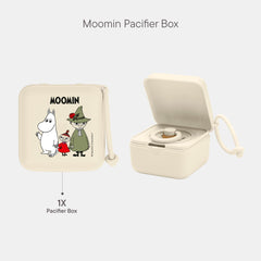 BIBS Moomins pacifier box strap detail highlighting secure carry