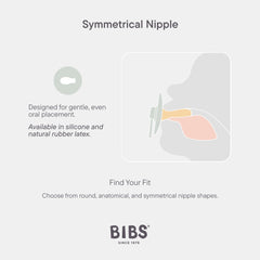 BIBS natural rubber BPA-free material supports safe, gentle soothing for babies.