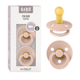 BIBS pacifier blush pack-2 shows two pacifiers for baby comfort