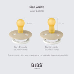 BIBS pacifier natural rubber latex close-up emphasizes soft, gentle soothing