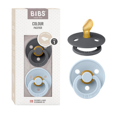 BIBS pacifiers 0-6 months 2-pack provide gentle soothing for newborns.