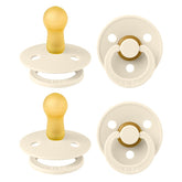 BIBS pacifiers Ivory front view showing classic soothing look and safe comfort.