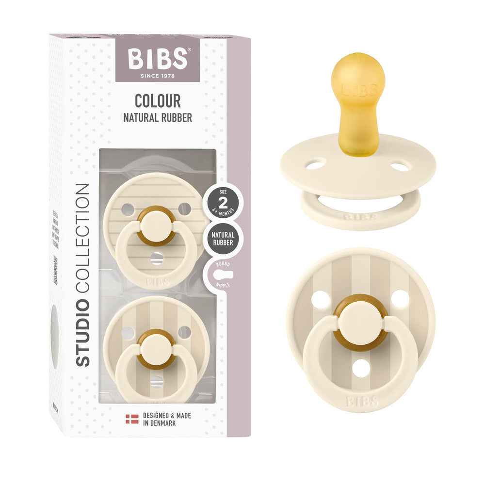 BIBS Studio pacifier packaging highlights Danish design for stylish nursery decor