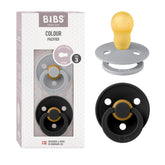 BIBS pacifiers colour collection pack 2 in vibrant colors for soothing comfort.