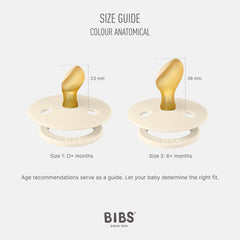 BIBS pacifiers set2 anatomical-nipple pacifier supports natural sucking reflex and ergonomic daytime use.