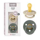 BIBS pacifiers Vanilla Pine 2-pack, two colors for gentle self-soothing