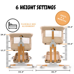 bicystar Baby Bassinet-under-storage demonstrates ample space for diapers and essentials