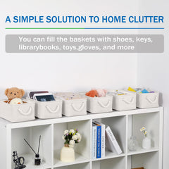 Bidtakay soft cotton rope handles basket demonstrates easy portability.