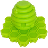 Big Bee, Little Bee ScrubBEE lime handheld grip aids independent washing.