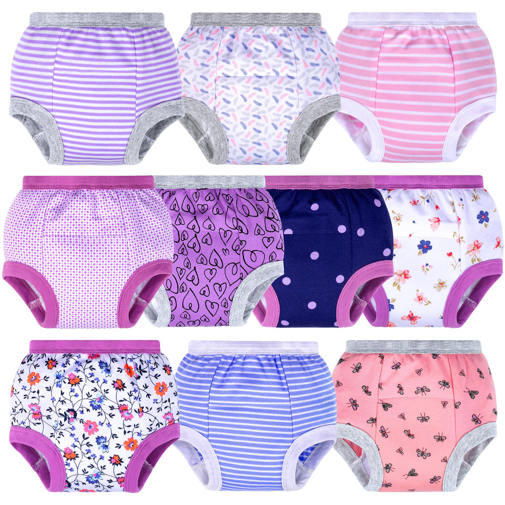 BIG ELEPHANT Potty Underwear 10-pack display shows durable, washable training pants for toddlers.