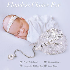 BigPig elegant gift box open showcasing christening presentation.