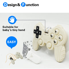 BIGSPINACH teether-easy-grip demonstrates easy-to-grab design for tiny hands and shared play.