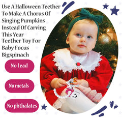 BIGSPINACH teether setup on mobile or play area for quiet time
