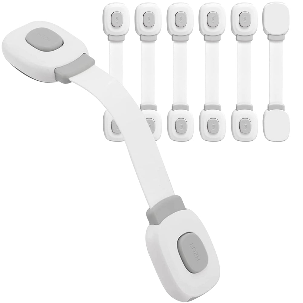 BillyBath cabinet locks packaged for quick, no-drill safety in the home