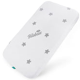 Biloban bassinet mattress pad 18x36-0-8 fits snugly for safe, restful sleep.