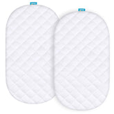 Biloban bassinet pad cover packaging shown for gifting and storage