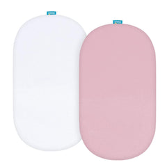 Biloban bassinet sheet rectangle-fit demonstrates secure fit for rectangle cradles and comfy sleep.