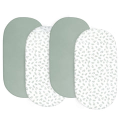 Biloban bassinet sheets fit 4moms Mamaroo snugly for secure sleep.