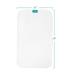 Biloban changing pad liner with waterproof TPU backing guards against spills.