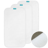 Biloban changing pad liners top view showing waterproof surface for easy cleanup