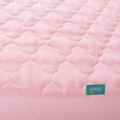 Biloban crib mattress protector noiseless design ensures quiet naps for baby.