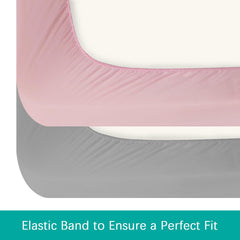 Biloban ultra-soft microfiber crib sheet for plush sleeping surface