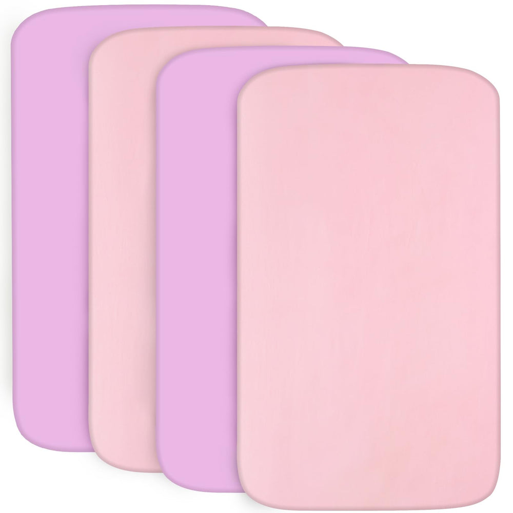 Biloban crib sheets closeup fabric texture showing soft microfiber comfort for baby sleep