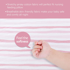 Biloban jersey-knit cotton closeup shows breathable fabric ideal for sensitive skin.