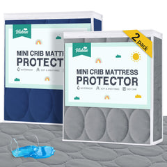 Biloban mini-crib-mattress-protector soft-cover for cozy baby sleep.