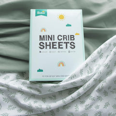 Biloban mini crib sheet soft microfiber closeup showing jersey texture for cozy nights.