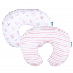 Biloban nursing pillow cover 100 percent cotton close-up shows soft, breathable fabric gentle on skin.