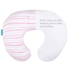 Biloban nursing pillow cover breathable fabric ideal for warm feeding sessions and quick drying.