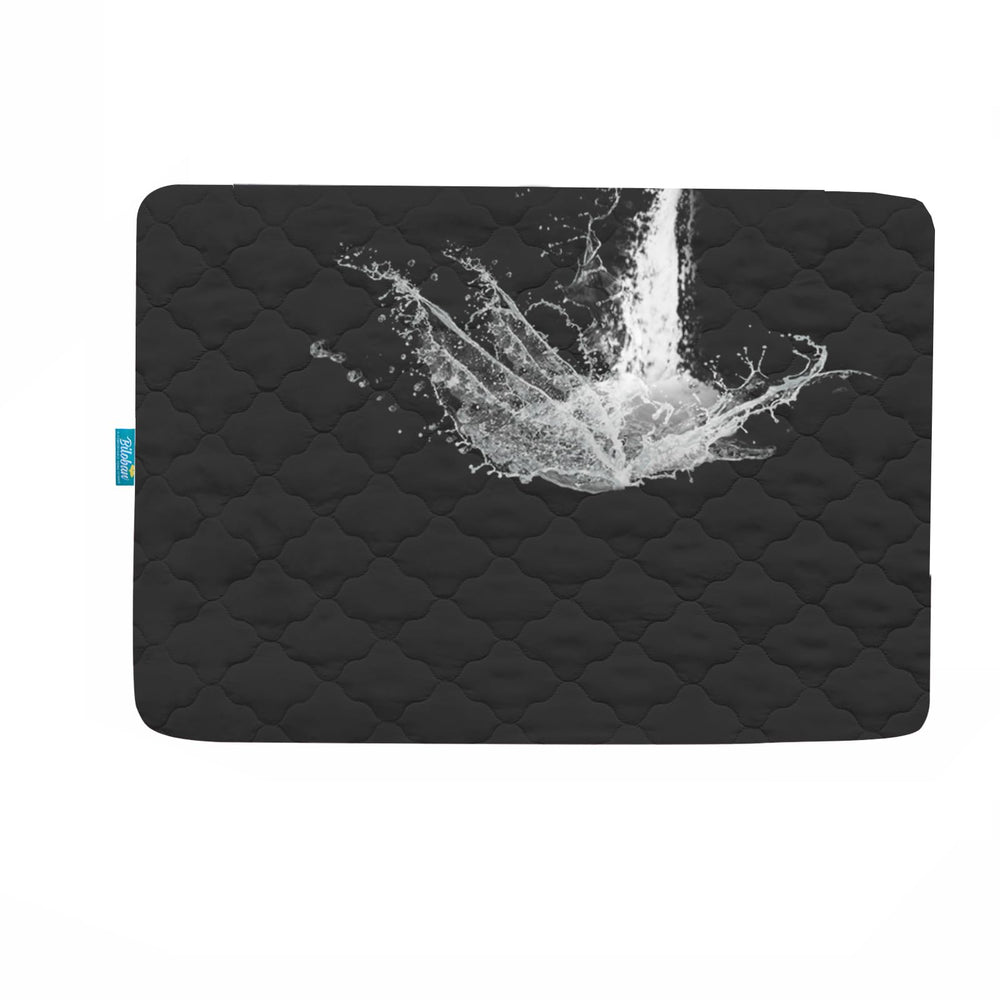 Biloban Pack and Play Mattress Pad Waterproof close-up highlighting moisture barrier for messes