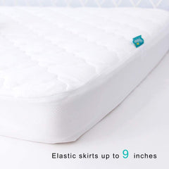 Biloban quilted 4-layer design provides soft padding with durable moisture barrier.