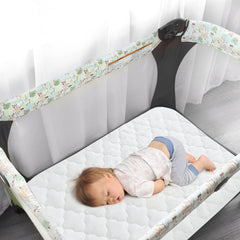 Biloban quilted waterproof mattress protector with TPU layer remains quiet during movement